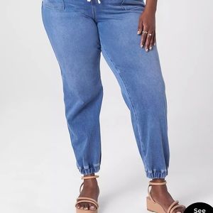 Lane Bryant Jean Joggers Pull-on